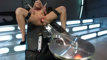 Anikka Albrite in 'A Little Rope and A LOT of Torque is All it Takes: Making a Blond Cum From Fucking Machines'