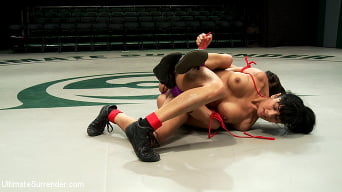 Beretta James in '2 hot wrestlers battle in the featherweight division! Veteran destroys Rookie, fucks her up hard!'