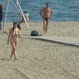 Mona Wales in 'Kink' Busty Brunette Extremely Afraid of Electricity Gets Shocked Outdoors (Thumbnail 11)