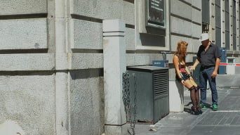 Hanna Montada in 'Cum Guzzling Euro trash Whore, Hanna Montada, gets fucked like a sex doll in busy urban Madrid'