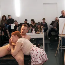▷ Penny Pax in Slutty redhead shocks art students by taking giant ...
